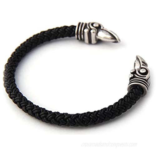 BAVIPOWER Vikings Raven Crow Bracelet Raven Jewelry Cosplay Viking Arm Rings Bracelet for Men Women Cool Norse Pagan Jewelry