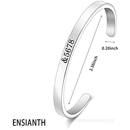 ENSIANTH Dancer Bracelet Dance Jewelry &5678 Cuff Bracelet Dancer Gift for Dance Teacher