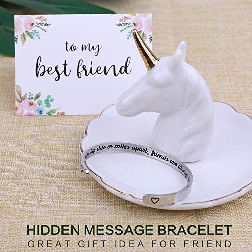 Hidden Message Bracelet -Great Friend Gifts Friendship Jewelry Come with Gift Box & Cute Card Perfect Gifts for Birthday Holiday More