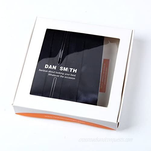 Dan Smith Men's Fashion Multicolored Solid Cummerbund for Party With Box