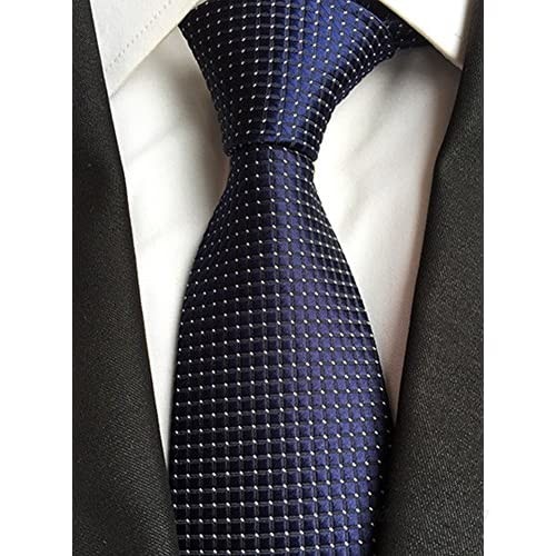 Adulove Men's Necktie Classic Silk Tie Woven Jacquard Neck Ties 9 PCS