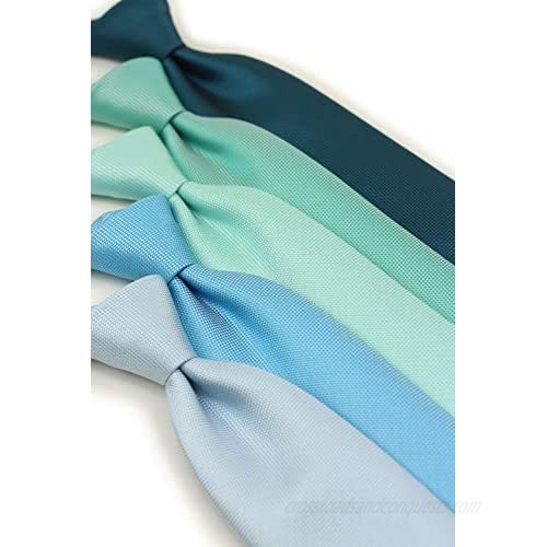 Bows-N-Ties Men's Necktie Solid Micro-Texture Microfiber Matte Tie 3.1 Inches