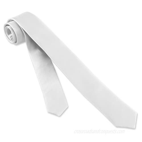 Elite Solid's Silk Handmade Wedding Tie Mens + Boys Necktie