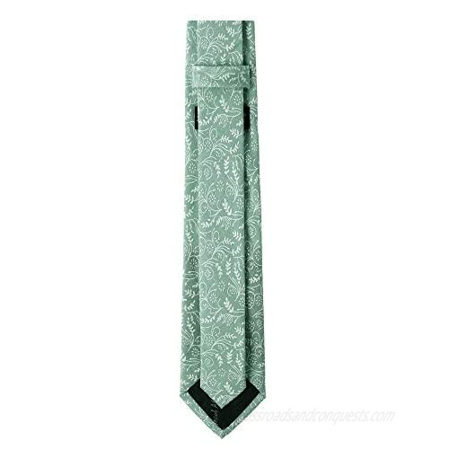 Jacob Alexander Men's Slim Width 2.75 Floral Neck Tie
