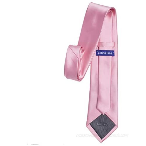 KissTies 2.4'' Skinny Tie Slim Necktie Mens Dressing Ties