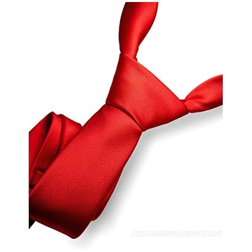 RBOCOTT Solid Color Tie Formal Necktie for Men