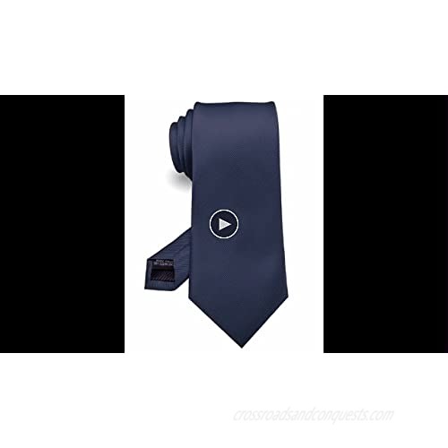 RBOCOTT Solid Color Tie Formal Necktie for Men