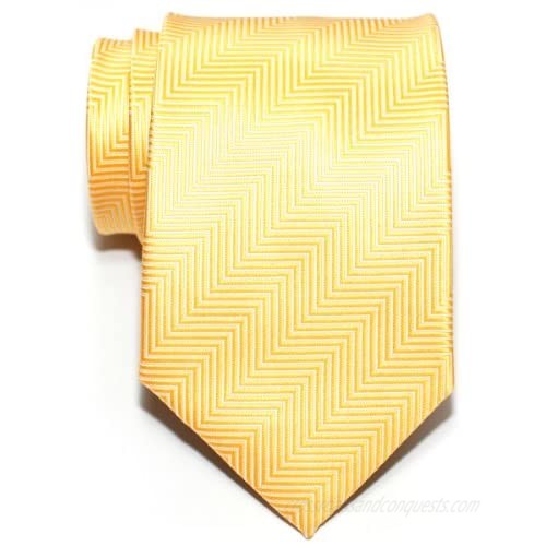 Retreez Herringbone Stripe Woven Men's Tie Necktie