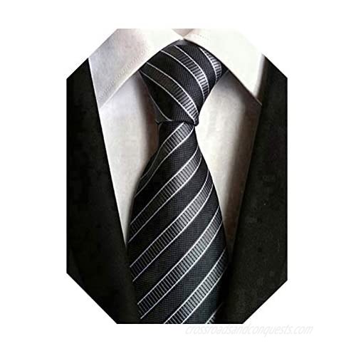 Wehug Men's Classic Tie Silk Woven Necktie Jacquard Neck Ties For Men