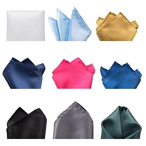 DanDiao Mens Pocket Squares Handkerchief For Wedding Party Pack of 30 8.6 x8.6