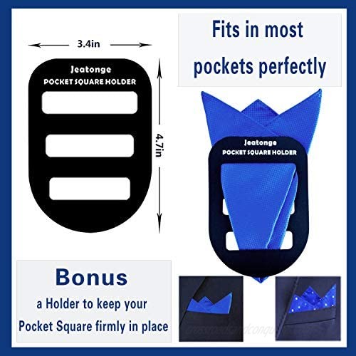 Pocket Squares for Men 20 Pack Mens Pocket Squares handkerchiefs Set Assorted Colors with Box