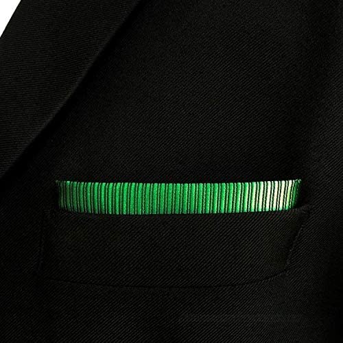 S&W SHLAX&WING Neckties for Men Luxury Ties Dark Green Solid Colors