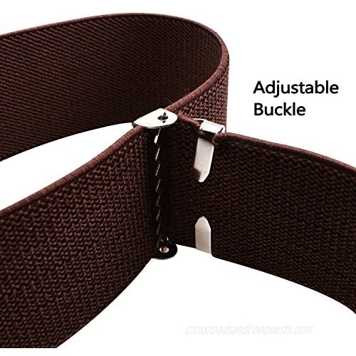 Alizeal Men's Y-Back Adjustable Suspender and Bowtie Set