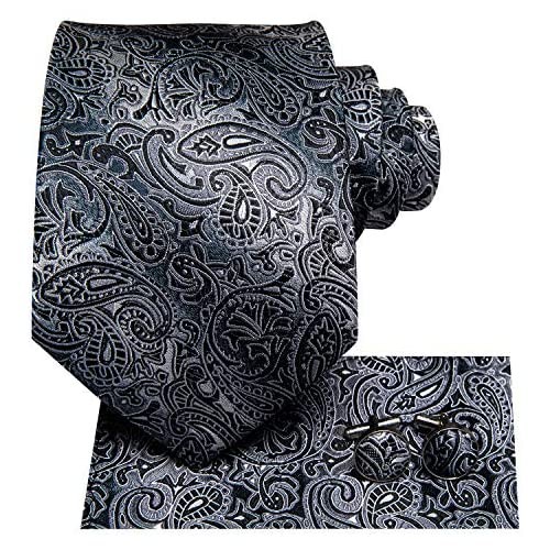 Hi-Tie 63inches Silk Mens Tie Set Extra Long Necktie Woven Pocket Suqare
