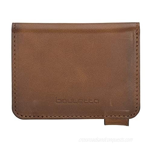 Bouletta Genuine Leather Thin Business Card Case Minimalist Wallet