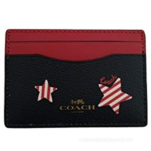 Coach Card Case With Striped Stars