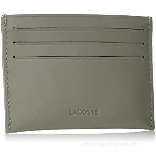 Lacoste Men's Leather Credit Card Holder FLEET