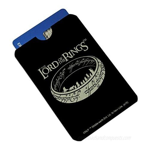 Lord of the Rings The Journey Credit Card RFID Blocker Holder Protector Wallet Purse Sleeves Set of 4
