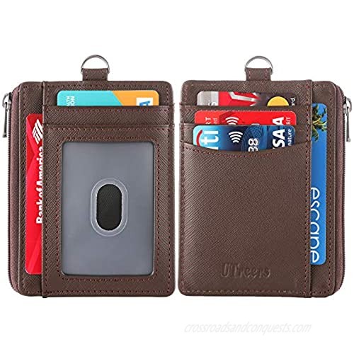 Minimalist Card Wallet Slim Card Case Genuine Leather Front Pocket Wallet