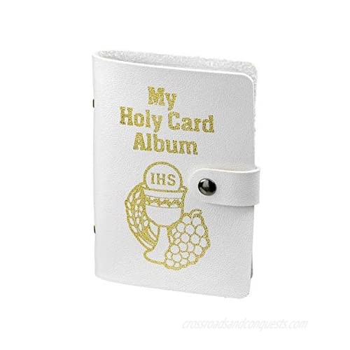 My First Holy Communion Catholic Prayer Card Holder Album Book  5 1/4 Inch