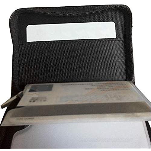 Paddsun 36 Slots Credit Card Holder Wallet RFID Blocking Leather Wallet for Men and Women with Zipper Huge Storage Capacity