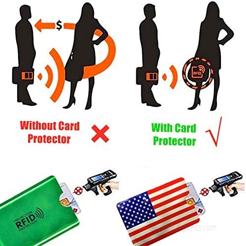 RFID Blocking Sleeves 44 PCS Identity Theft Protection - Set of Credit Card Holders 40 PCS & Passport Protectors 4 PCS
