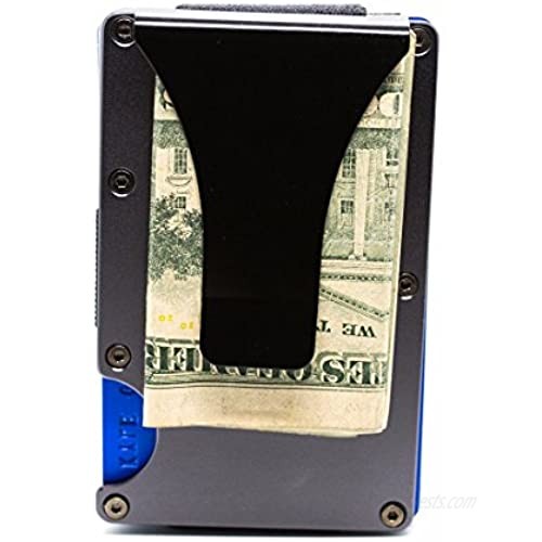 RFID-Blocking Slim Minimalist Card Holder/Travel Wallet For Credit Cards & More (Gun Metal)