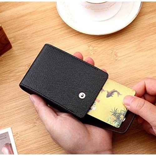 RFID PU Organ style Multiple Card Slots Wallet Clip for madam - Very Light Wearable Money Clip - Slim Wallet Card Holder