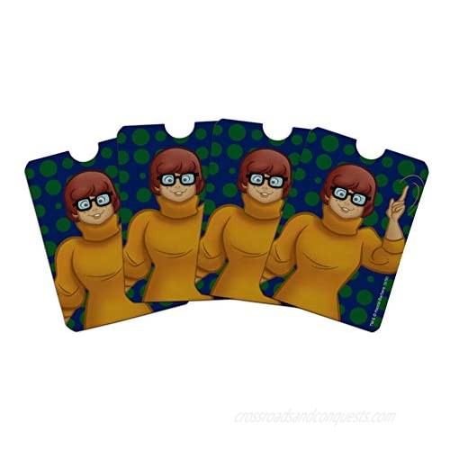 Scooby Doo Velma Character Credit Card RFID Blocker Holder Protector Wallet Purse Sleeves Set of 4