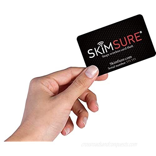 SkimSure Credit Card Protector RFID Blocking Card for Any Holder or Wallet