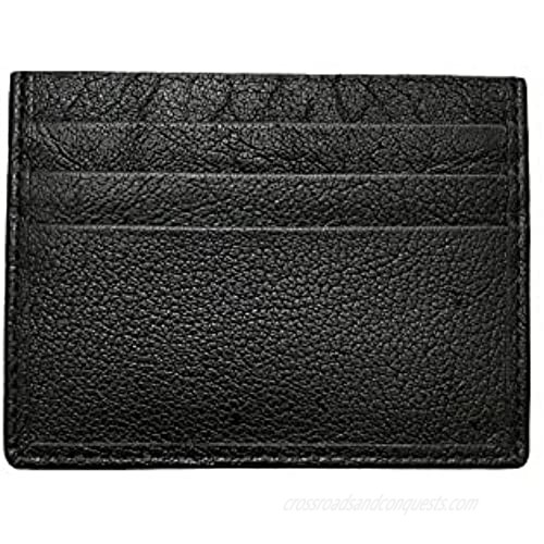 Slim Wallet Front Pocket Wallet Minimalist Secure Thin Business Card Credit Card ID Card ad Cash Holder (black)