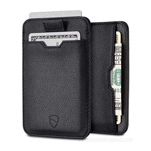 Vaultskin CHELSEA Slim Minimalist Leather Mens Wallet with RFID Blocking  Front Pocket Credit Card Holder