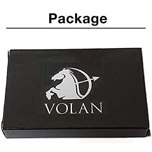 VOLAN RFID Blocking Slim Credit Card Case for Men and Women Minimalist Holder 6 Colors (Gold)