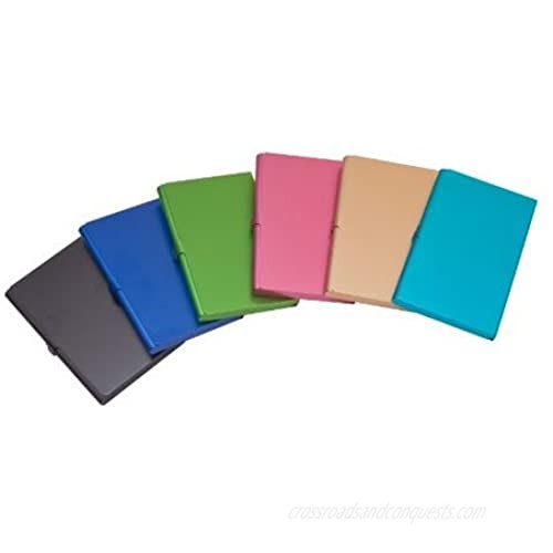 Business Name Case Card Holder Aluminum Assorted Colors