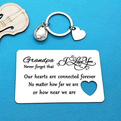 Grandpa Gift Fathers Day Gift Engraved Wallet Insert Card for Grandpa Christmas Birthday Gift for Grandpa Fathers Day Thanksgiving Gift Grandpa Gift from Granddaughter Grandson