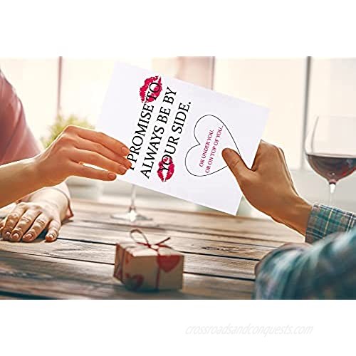 Hohomark Funny Scratch Off Birthday Card Naughty Rude Anniversary Wedding Valentine's Greeting Cards for Boyfriend Husband Fiance Him Men Girlfriend Wife Fiancee Her Women I Promise to Always Be by Your Side Gifts Card