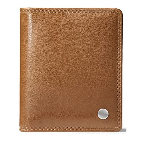 Leather Architect Men's 100% Leather Card Holder with RFID Blocking