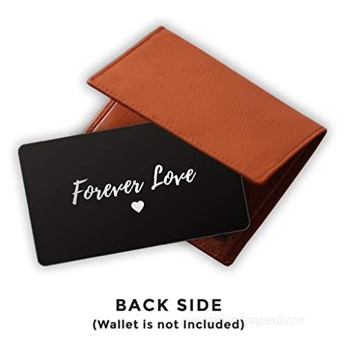 Love Note Wallet Insert - Personalized Engraved Wallet Card - Husband Gift - Gifts for anniversary - Unique Anniversary Wallet Insert Gift