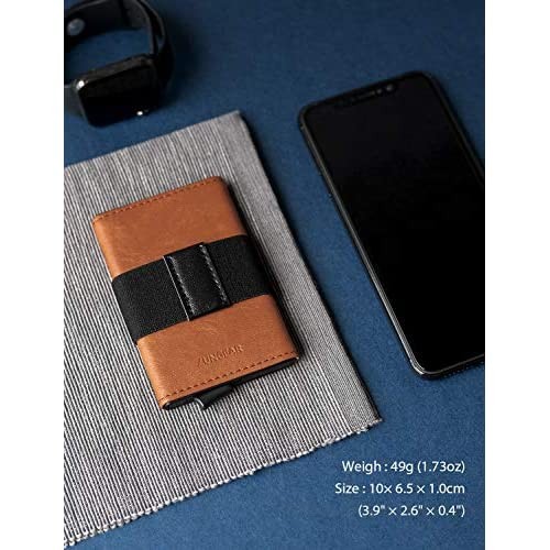Minimalist Pop Up Wallet Slim Credit Card Holder For Men With Money Band ID Case Hold 5 Cards