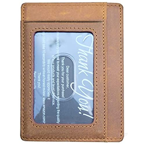 Minimalist Wallets Gift for son from Mom Slim Wallet Cowhide wallet Front Pocket Wallet (To my Son - Love Mom)