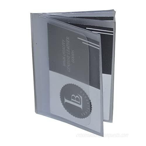 Plastic Wallet Inserts for Bifold Trifold Wallets - 6 Pages