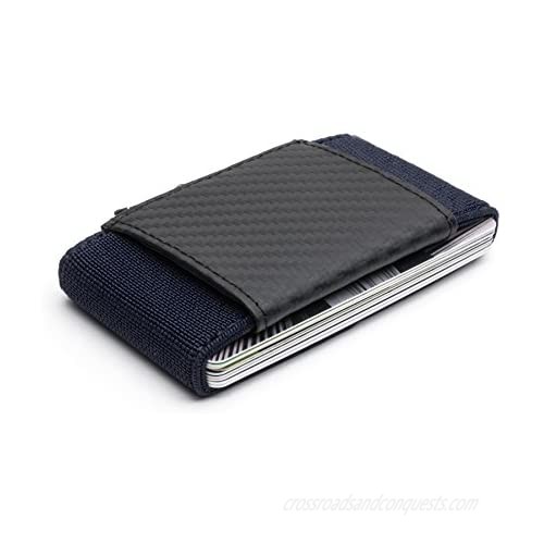 POCKETO CARBON FIBER/ELASTIC Wallet  Minimalist Design and Durable Card Holder