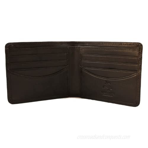 Visconti HT8 Soft Thin Leather Business/Credit Card Holder Wallet (Black)