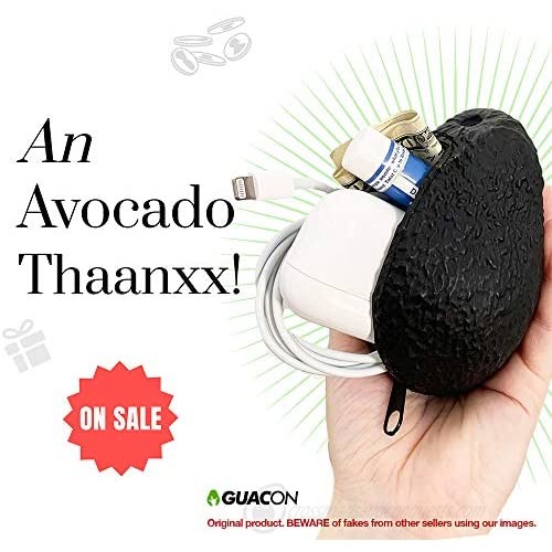 MEXISTUFF/GUACON - The Original Avocado Coin Purse - Realistic Gift For Avocado Lovers - Vegetarian | White Elephant Gift | Funny | Original