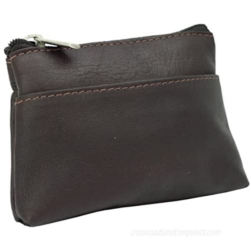 Piel Leather Key Coin Purse Chocolate One Size