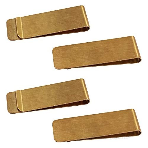 4 Packs Copper Money Clip  SourceTon Slim Wallet  Credit Card Holder  Minimalist Wallet - Copper