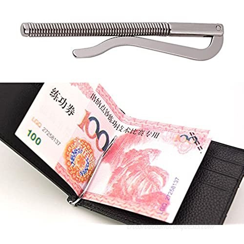 5pcs Money Clip Bar Wallet Replace Parts Spring Clamp Cash Holder for Men