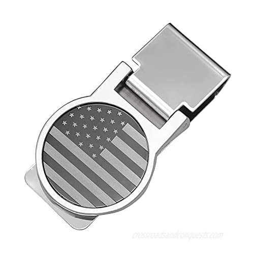 American Flag Money Cash Clip Metal Stainless steel Credit Card Clip wallet Novel gift for friend family