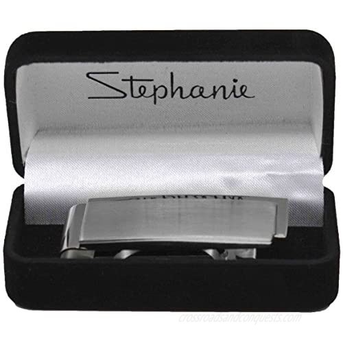 Brushed Silver Modern Stainless Steel Boxed Money Clip