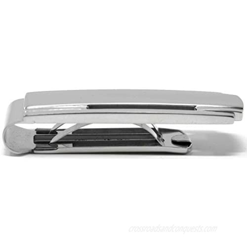 Brushed Silver Symmetry Stainless Steel Boxed Money Clip